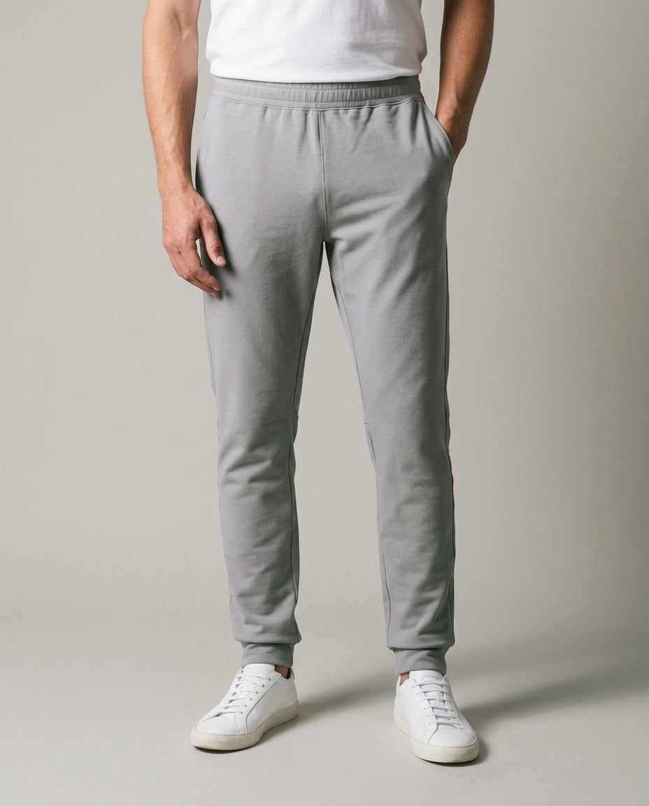 Men's Pant in Gray, studio front view