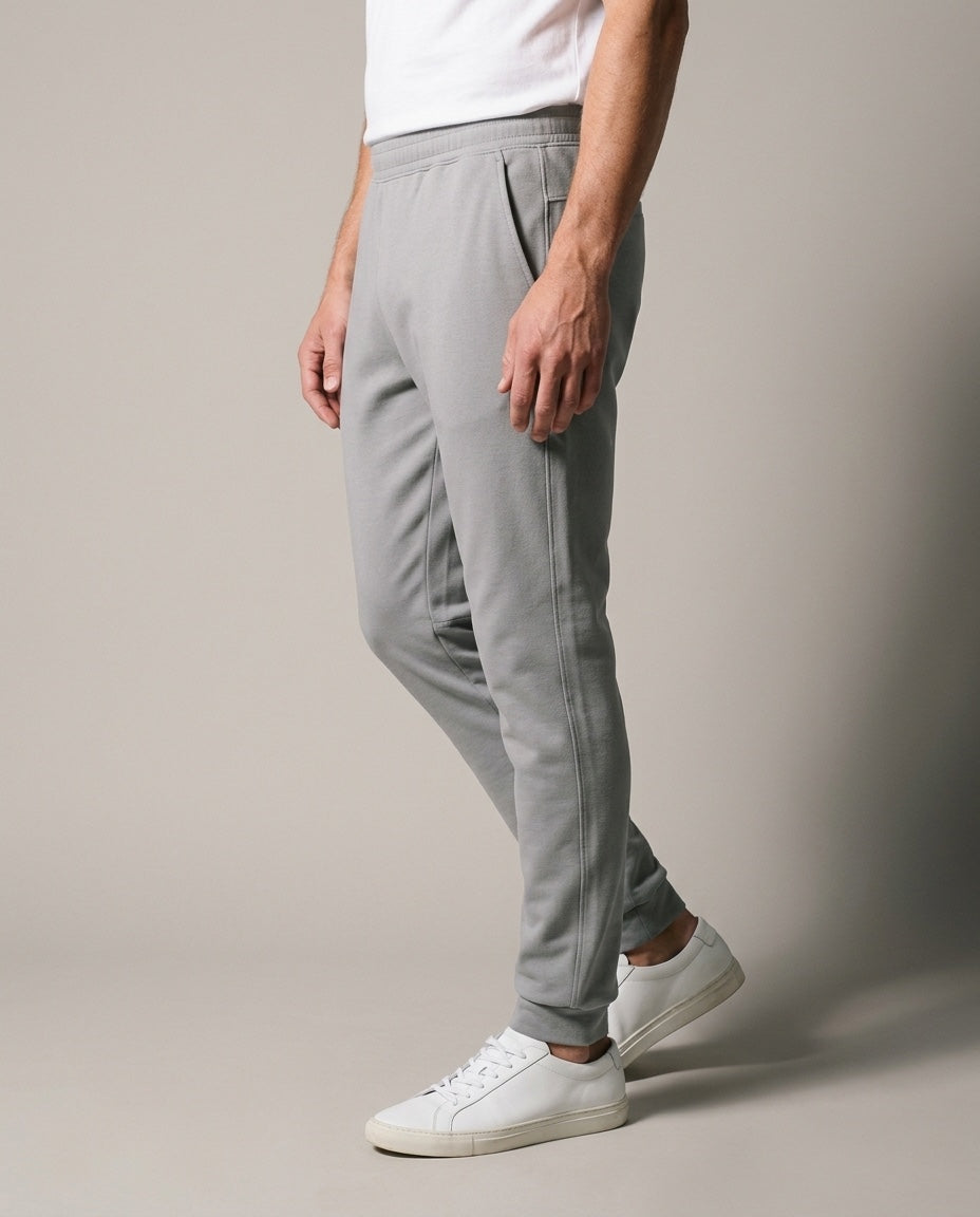 Men's Pant in Gray, studio three-quarter view