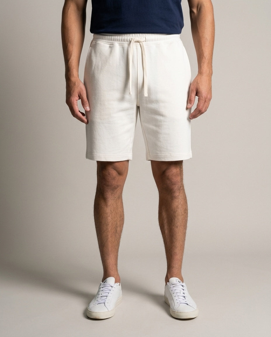 Men's Short in Ivory, studio front view