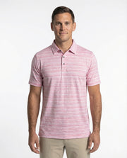 Greg - Mens 3 Button Broken Stripe Polo