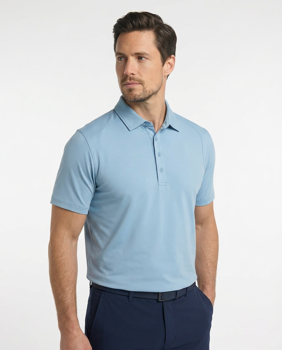 Men's SwingFree™ Performance Polo - Sky Blue