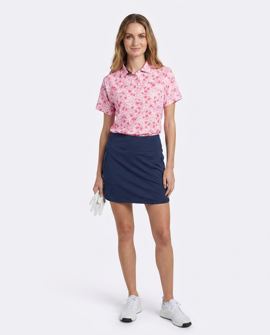 Women's Performance Hawaiian Floral Polo - Pink