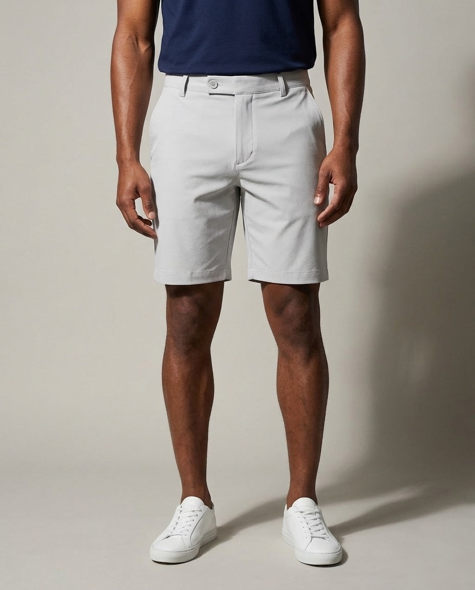 Men's Sanibel Short in Pearl, studio front view