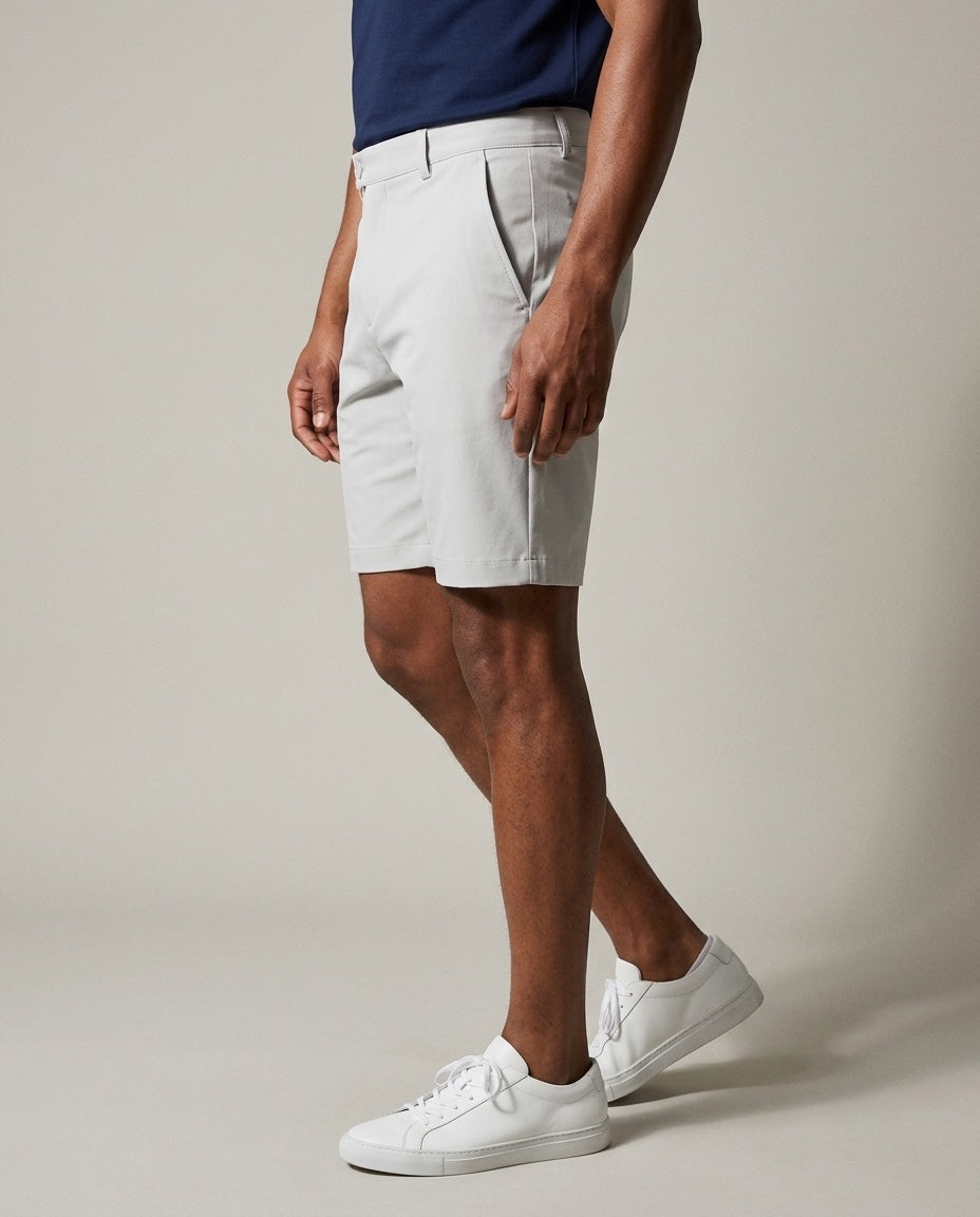 Men's Sanibel Short in Pearl, studio three-quarter view